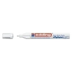 Marcador T.Opaca Perm. Edding 750 Conico Blanc