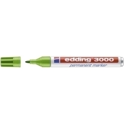 Marcador Permanent Edding 3000 Conico Verde Claro