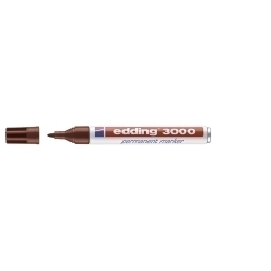 Marcador Permanent Edding 3000 Conico Marron