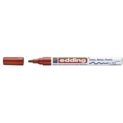 Marcador T.Opaca Perm. Edding 751 Conico Rojo