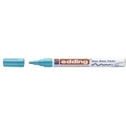 Marcador T.Opaca Perm. Edding 751 Conico Blau Clar