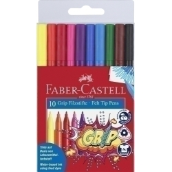 Retolador Fibra Faber-Castell Grip 1553 Bossa De 10