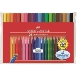 Retolador Fibra Faber-Castell Grip 1553 Bossa De 20