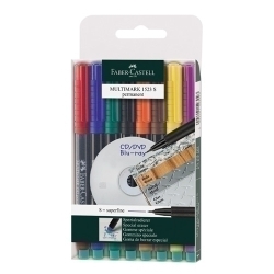 Retolador Permanent Faber-Castell Multimark S Bossa De 8