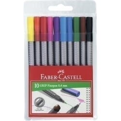 Retolador Fibra Faber-Castell Grip Finepen 1516 Estoig De 10