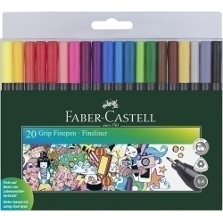 Retolador Fibra Faber-Castell Grip Finepen 1516 Estoig De 20