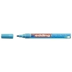 Marcador T.Opaca Perm. Edding 751 Conico Blau Clar Metallic