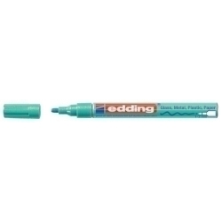 Marcador T.Opaca Perm. Edding 751 Conico Verd Metalico