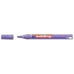 Marcador T.Opaca Perm. Edding 751 Conico Violeta Metalico