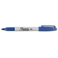 Retolador Permanent Sharpie Fine Blau