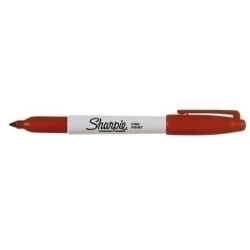 Retolador Permanent Sharpie Fine Rojo