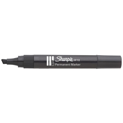 Marcador Permanent Sharpie W10 Bisel·lat Negre