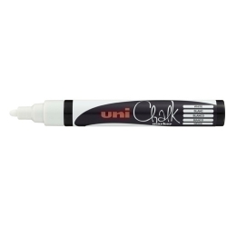 Marcador Guix Liquida Uni-Ball Chalk Marker Pwe-5M 1,8-2,5 Mm Blanc