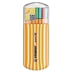 Retolador Fibra Stabilo Point 88 Estoig De 20 Zebrui