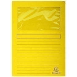 Subcarpeta Exacompta Forever Finestra 120G A4 Groc Clar Paquet De 25