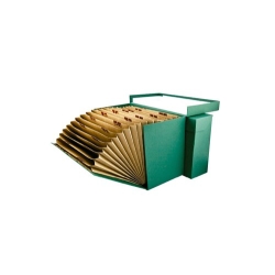 Caixa De Transferències Carton Forrado Fº Amb Classificador Az/1-31 Verd