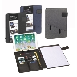 Carpeta De Congressos Fitxer Venture A4 Amb Multi Butxaca, Bloc I Faristol Tablet Gris