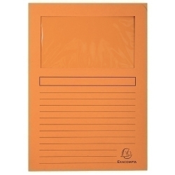Subcarpeta Exacompta Forever Finestra 120G A4 Taronja Paquet De 25