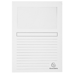 Subcarpeta Exacompta Forever Finestra 120G A4 Blanc Paquet De 25