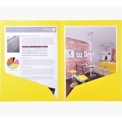 Subcarpeta Exacompta Rock´S Doble 210G A4 Limon Paquet De 25