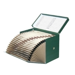 Caixa De Transferències Elba Geltex Fº Amb Manxa 21 Cm Verd 16 Dpts.(4292102)