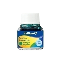 Tinta Xina Pelikan Flascó 10 Ml. Verd Fosc (523-7)