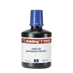 Tinta Retolador Edding Flascó 100 Ml. T100 Blau