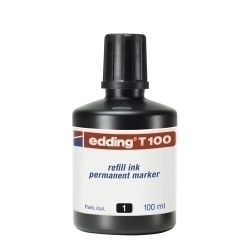 Tinta Retolador Edding Flascó 100 Ml. T100 Negre