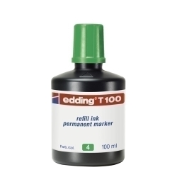 Tinta Retolador Edding Flascó 100 Ml. T100 Verd