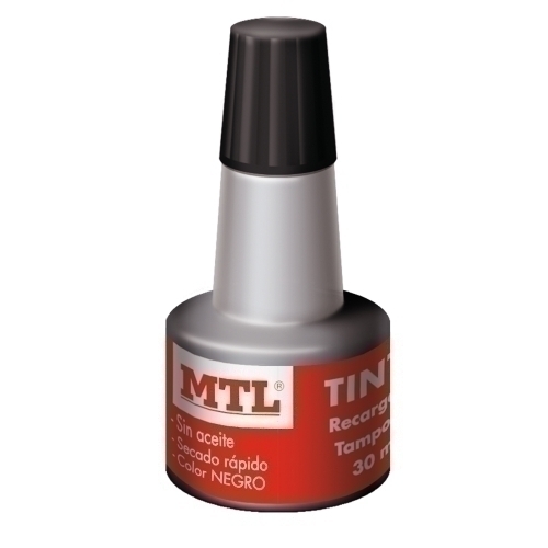 Tinta Per a Tampón Mtl 30 Ml. Negre