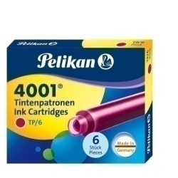 Tinta Estilogràfica Pelikan Caixa 6 Cartutxos Tp/6 Rosa