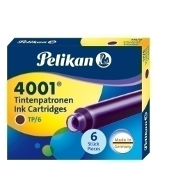 Tinta Estilogràfica Pelikan Caixa 6 Cartutxos Tp/6 Violeta