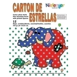 Scrapbooking Cartolina Niefenver Impresa 24X32Cm. 300Gr. Estrella, .Pack 12
