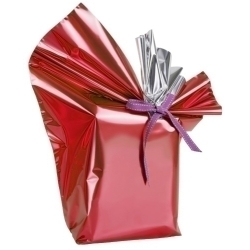 Paper De Regal Bobina Colibri 60 Cm X 15 M Doble Vermell Metal·litzat