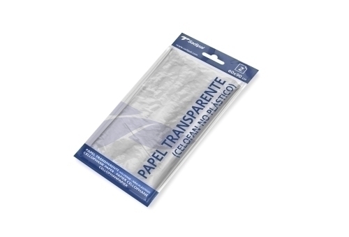 Paper Celofan Sadipal Blister 2Fulles 60X90 Cm Transparent