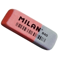 Goma d'esborrar Milan Cautxú 840 Tinta i llapis (Ut.)
