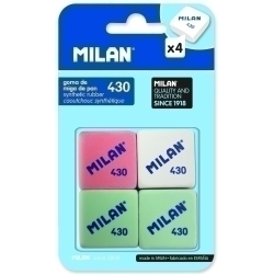 Goma De Esborrar Milan Miga De Pa 430 Quadrada Blister De 4
