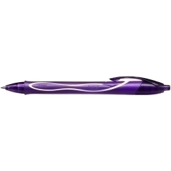 Roller Gel Rt. Bic Gelocity Quick Dry 0.7 Mm Purpura