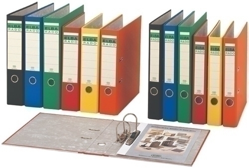 Arxivador Palanca Elba Forrado Pvc Rado Chic Fº 80Mm Negre (1097706)