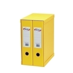 Mòdul Arxivadors Palanca Pardo Forrado Pvc 2 Uts.Fº 2 An.Mixtes 70Mm Groc