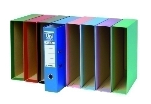 Caixa Per Arxivador Unisystem Fº 86Mm Verd Vital