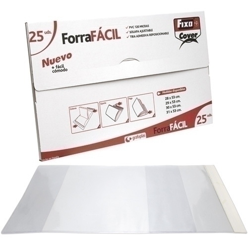 Folre Ajustable Fixo Pvc Trans.120µ 290X530 Mm