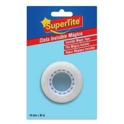 Cinta Adhesiva Supertite Invisible Magica Rollo 30M X 18Mm