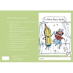 Quadern Rebost (Cas.) La Lletra Bé Feta "Minuscules" Nº 01