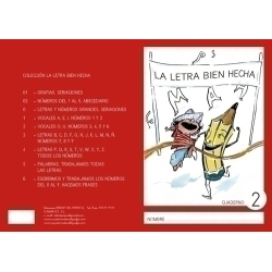 Quadern Rebost (Cas.) La Lletra Bé Feta "Majouscules" Nº 2