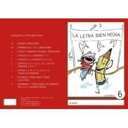 Cuaderno Rebost (Cas.) La Letra Bien Hecha "Mayusculas" Nº 6