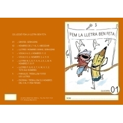 Quadern Rebost (Cat.) Fem La Lletra Ben Feta "Majuscules" Nº 01