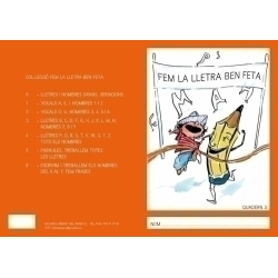 Quadern Rebost (Cat.) Fem La Lletra Ben Feta "Majuscules" Nº 3