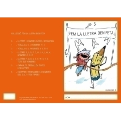 Cuaderno Rebost (Cat.) Fem La Lletra Ben Feta "Majusculas" Nº 5