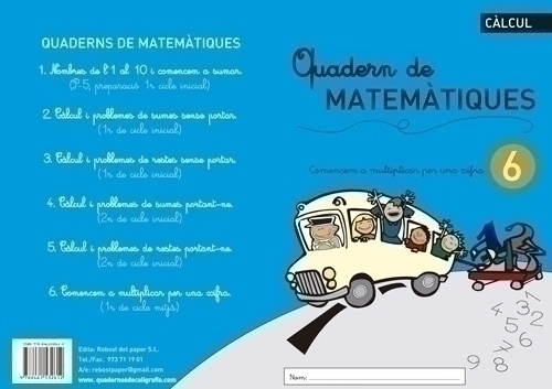 Cuaderno Rebost (Cat.) Matematiques Nº 6